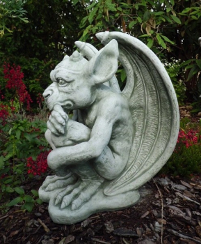Gargoyle Statue, Gartenfigur, Skulptur, Steinguss, Betonfigur