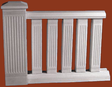Preview: Balustradengeländer 91cm hoch