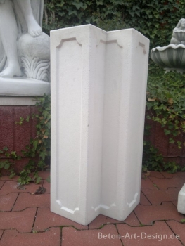 Eckpfeiler, 90° für Balustrade, Höhe 70,5 cm, Park & Gartendekoration, Steinguss, Steingeländer