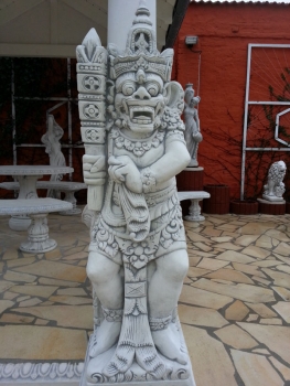 Preview: Bali Krieger Statue, Skulptur, Steinfigur, Gartenfigur