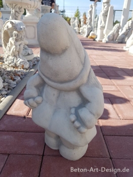 Preview: Zwerg, Troll, Wichtel, Skulptur, Steinfigur mit Pflanztopf