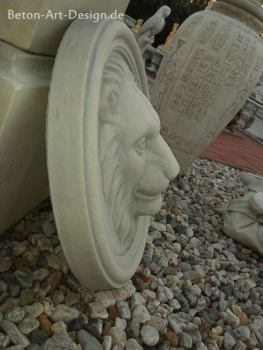 Preview: Löwen Relief, Wandbild, Steinguss, Fassadenstuck, Stuck, Ornament