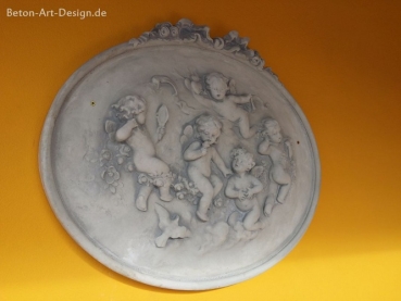 Preview: Relief, Maske, Skulptur, Wandbild, Steinguss, Fassadenstuck, Stuck, Ornament