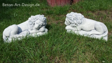 Preview: Löwe Steinfigur, Statue, Gartendekoration