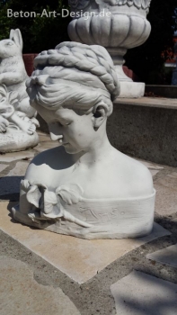 Preview: Gartenfigur, Büste "IRIS" 28 cm hoch, Skulptur, Park & Gartendekoration, Steinguss