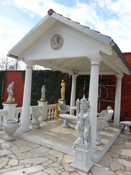 Säule, Betonsäule, Steinsäule, Gartensäule, Kapitel, Basis
