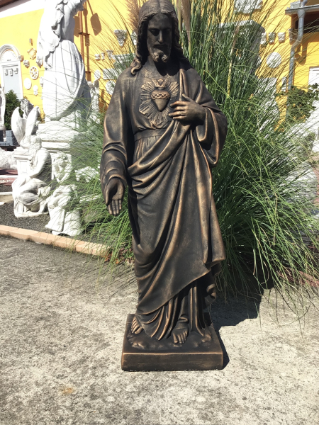 Jesus, Steinfiguren, Gartenfiguren, Statuen, Steinguss, Frostsicher, Winterfest, Gartendeko, Weißbeton