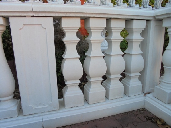 Baluster für Balustrade, Höhe 73 cm, Park & Gartendekoration, Steinguss, Geländer