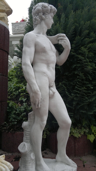 Steinfiguren, David & Venus / Skulpturen, Gartenfiguren, Park & Gartendekoration, Statuen, Parkfiguren, Steinguss