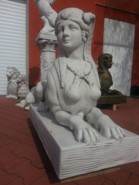 Sphinx, Gartenfiguren, Steinfiguren, Statuen, Skulpturen, Gartendekoration