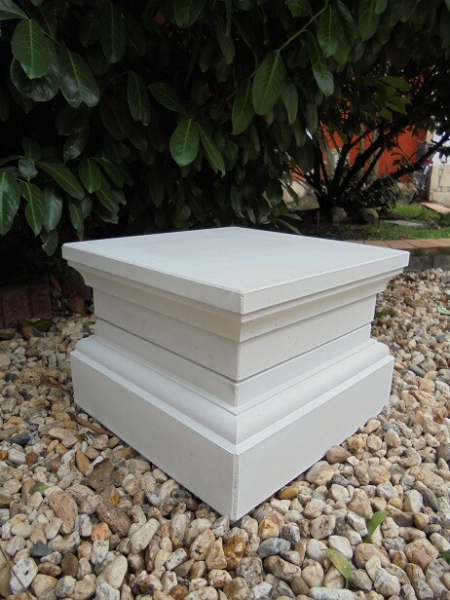 Sockel, 2 teilig, 45 x 45 cm für Gartenfiguren, Statuen, Skulpturen, Pflanzschalen, Park & Gartendekoration, Steinguss