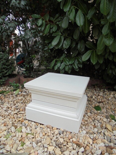 Sockel, 2 teilig, 45 x 45 cm für Gartenfiguren, Statuen, Skulpturen, Pflanzschalen, Park & Gartendekoration, Steinguss