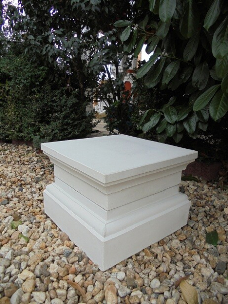 Sockel, 2 teilig, 45 x 45 cm für Gartenfiguren, Statuen, Skulpturen, Pflanzschalen, Park & Gartendekoration, Steinguss