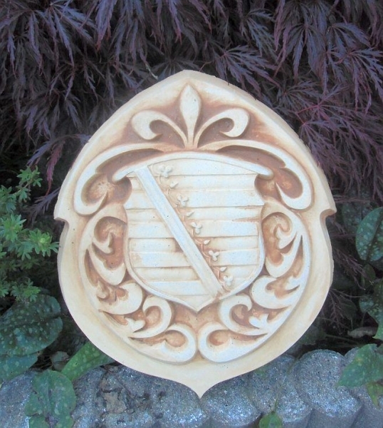 Sachsen coat of arms decorative element / facade stucco