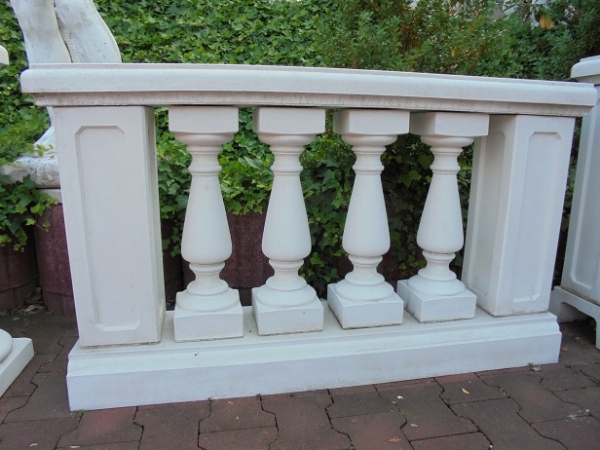 Baluster für Balustrade, Höhe 53,5 cm, Park & Gartendekoration, Steinguss, Geländer