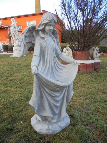 Engel, Steinfigur, Statue, Gartenfigur, Steinguss, Skulptur, Gartendekoration