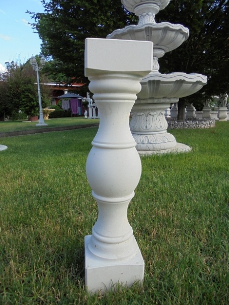 Baluster für Balustrade, Höhe 63 cm, Park & Gartendekoration, Steinguss, Geländer