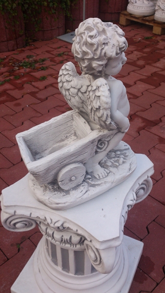 Engel, Steinfigur, Statue, Gartenfigur, Steinguss, Skulptur, Gartendekoration