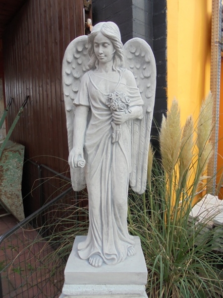 Engel, Steinfigur, Statue, Gartenfigur, Steinguss, Skulptur, Gartendekoration
