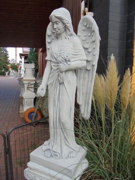 Engel, Steinfigur, Statue, Gartenfigur, Steinguss, Skulptur, Gartendekoration
