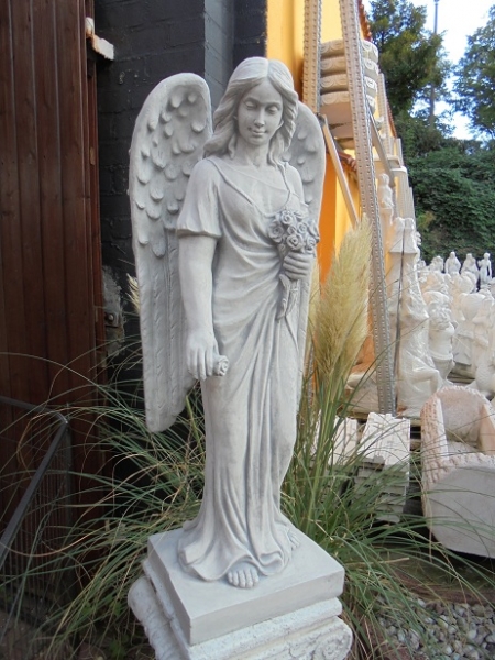 Engel, Steinfigur, Statue, Gartenfigur, Steinguss, Skulptur, Gartendekoration