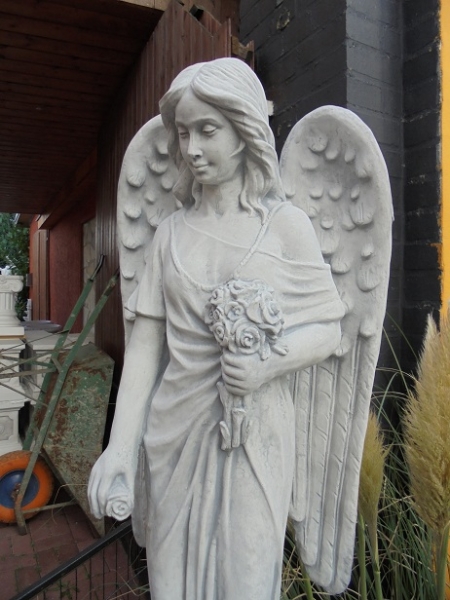 Engel, Steinfigur, Statue, Gartenfigur, Steinguss, Skulptur, Gartendekoration