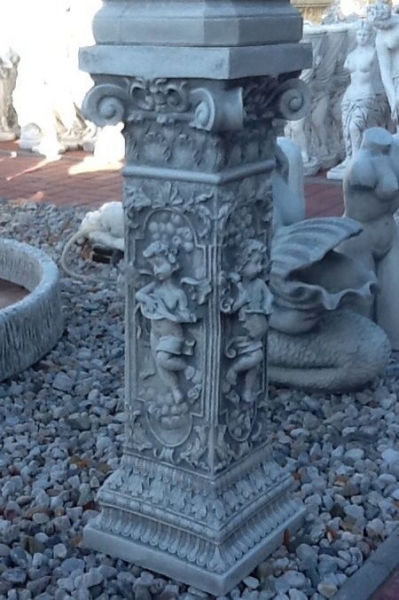 Säule, Betonsäule, Steinsäule, Gartensäule, Kapitel, Basis