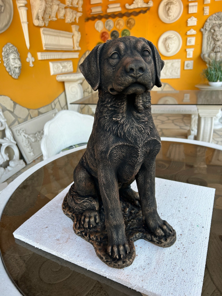 Hund, Gartenfiguren, Steinfiguren, Statuen, Skulpturen, Gartendekoration