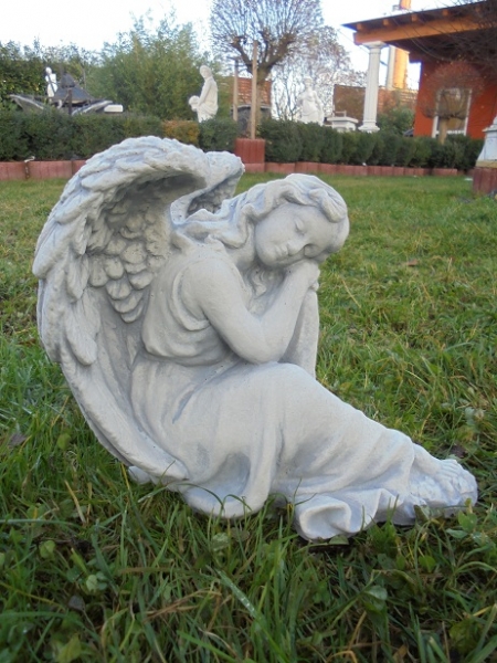 Engel, Steinfigur, Statue, Gartenfigur, Steinguss, Skulptur, Gartendekoration