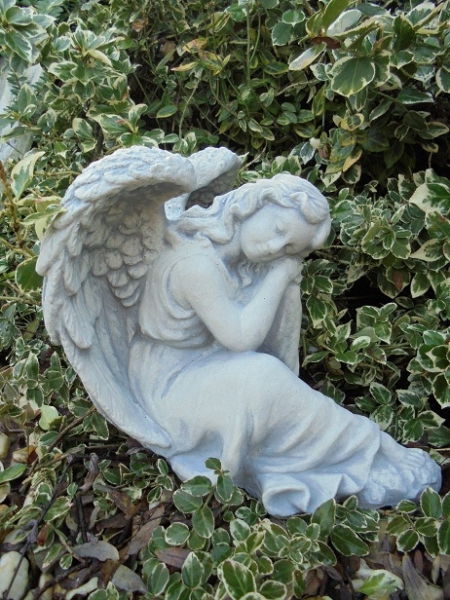 Engel, Steinfigur, Statue, Gartenfigur, Steinguss, Skulptur, Gartendekoration
