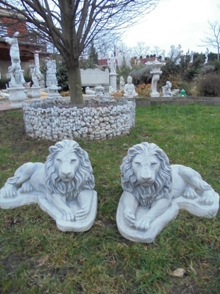 Steinfiguren Set, Gartenfiguren, Skulpturen, Statuen