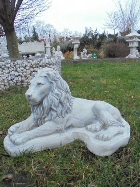 Löwen Steinfiguren, Statue, Gartendekoration
