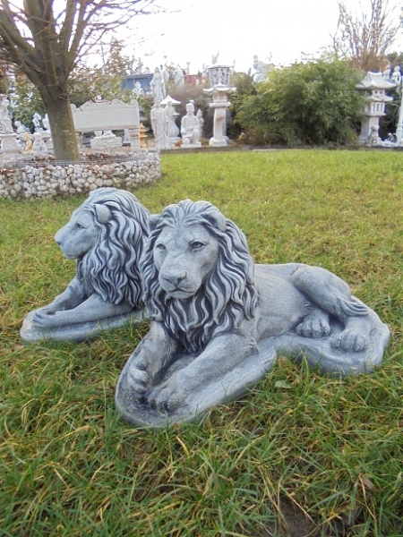 Steinfiguren Set, Gartenfiguren, Skulpturen, Statuen