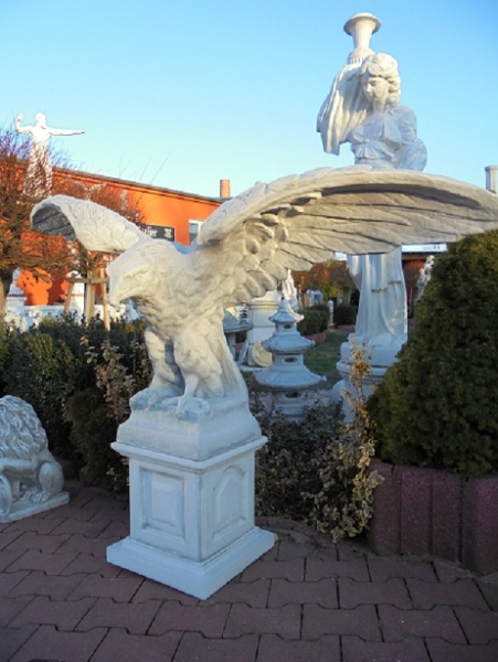 Adler Statuen, Steinfiguren, Skulpturen, Gartendekoration
