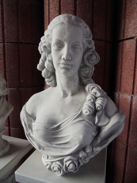 Büste, Skulptur, Steinfigur, Gartendekoration