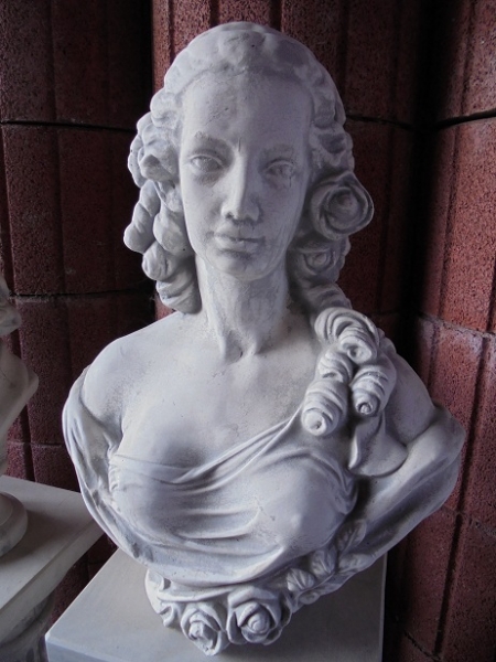 Büste, Skulptur, Steinfigur, Gartendekoration