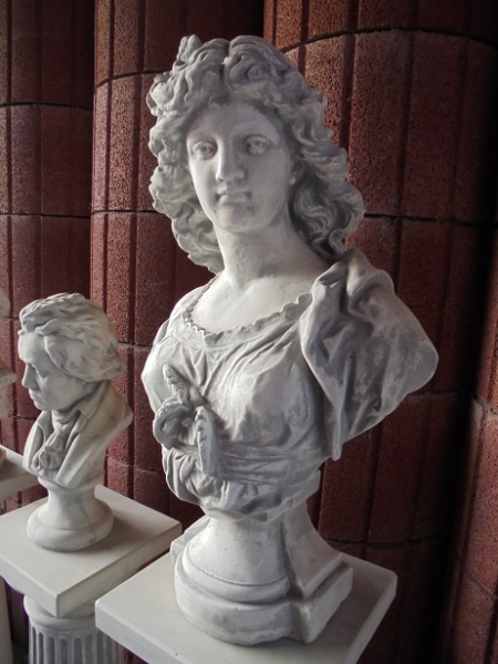 Büste, Skulptur, Steinfigur, Gartendekoration