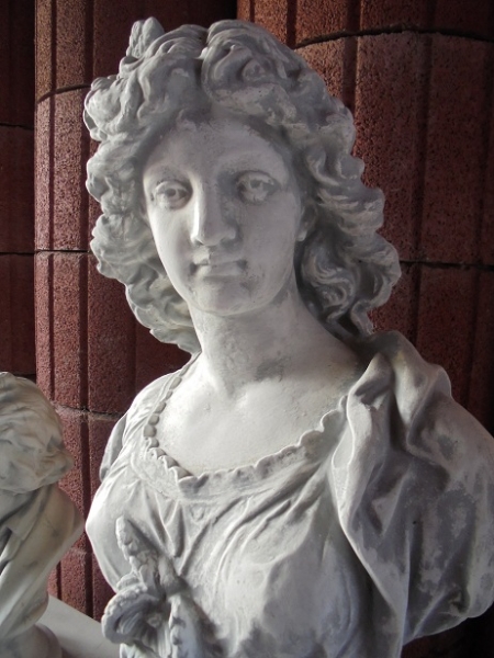 Büste, Skulptur, Steinfigur, Gartendekoration