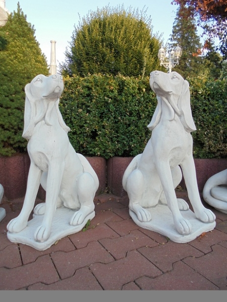 Hunde, Jagdhund, Skulptur, Steinfigur, Statue