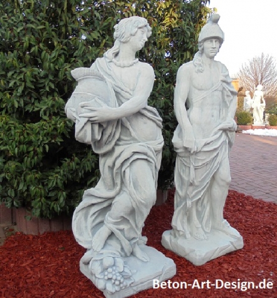 Römer & Römerin, Gartenfiguren, Steinfiguren, Statuen, Skulpturen, Gartendekoration