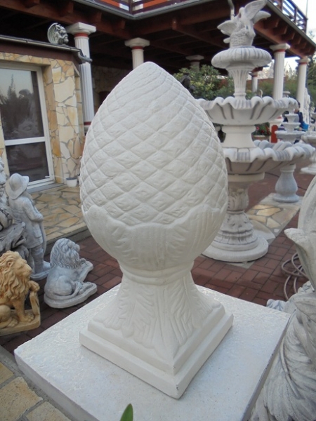 Pinienzapfen, Pfeilerschmuck, Obelisk, Pfeilerkappe, Gartendekoration