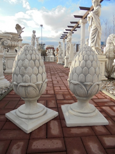 Pinienzapfen, Pfeilerschmuck, Obelisk, Pfeilerkappe, Gartendekoration