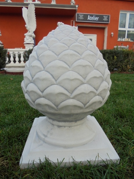 Pinienzapfen, Pfeilerschmuck, Obelisk, Pfeilerkappe, Gartendekoration