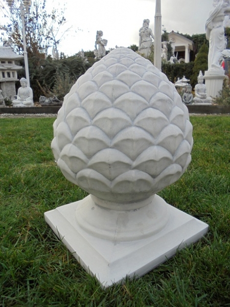 Pinienzapfen, Pfeilerschmuck, Obelisk, Pfeilerkappe, Gartendekoration
