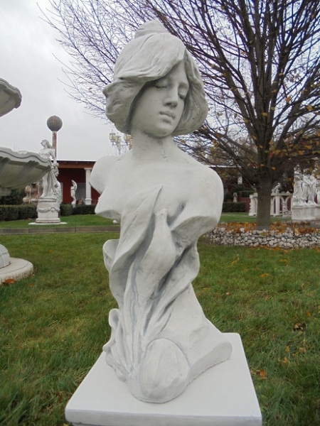 Büste, Skulptur, Steinfigur, Gartendekoration