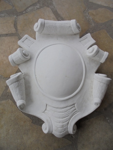 Wappen, Relief, Wandbild, Steinguss, Fassadenstuck, Stuck, Ornament