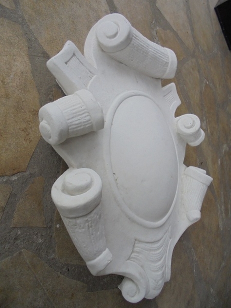 Wappen, Relief, Wandbild, Steinguss, Fassadenstuck, Stuck, Ornament
