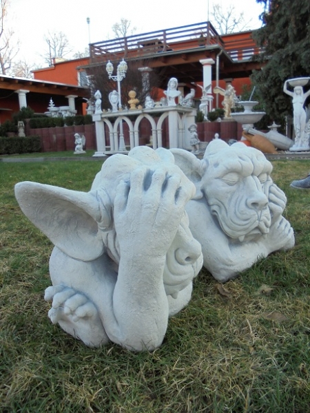 Gargoyle, Statuen, Steinfiguren, Skulpturen, Gartenfiguren