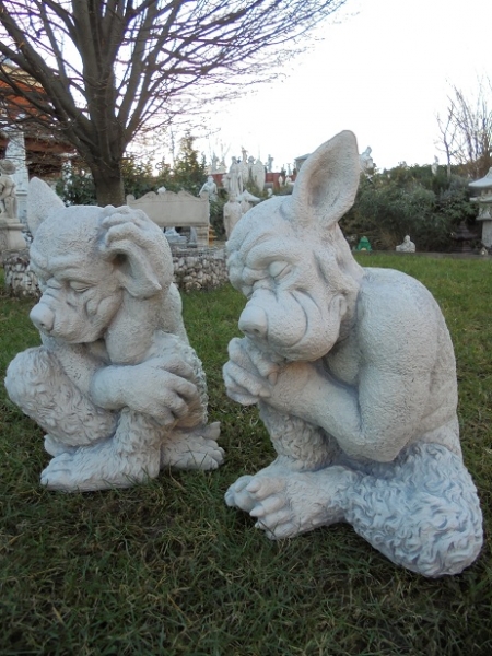 Gargoyle, Statuen, Steinfiguren, Skulpturen, Gartenfiguren