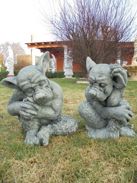 Gargoyle, Statuen, Steinfiguren, Skulpturen, Gartenfiguren